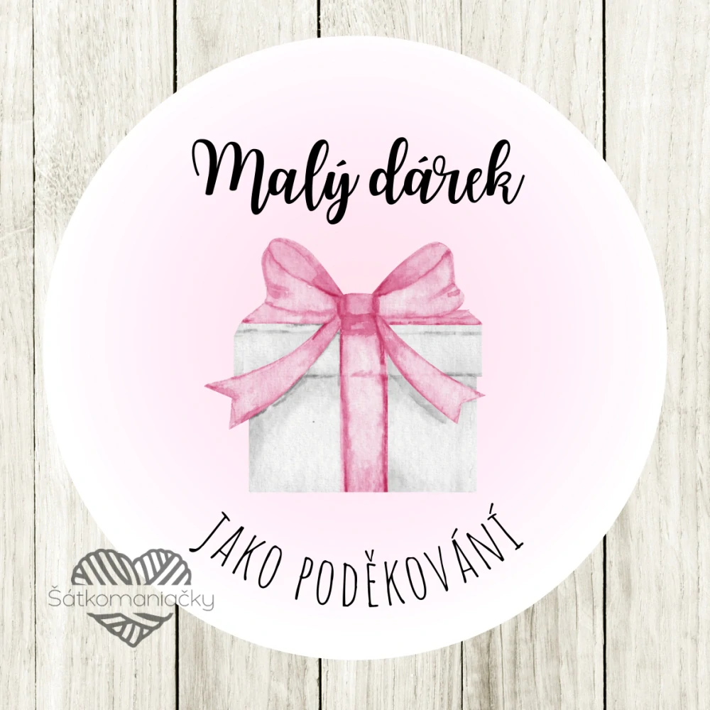 Samolepky- MALÝ DÁREK JAKO PODĚKOVÁNÍ