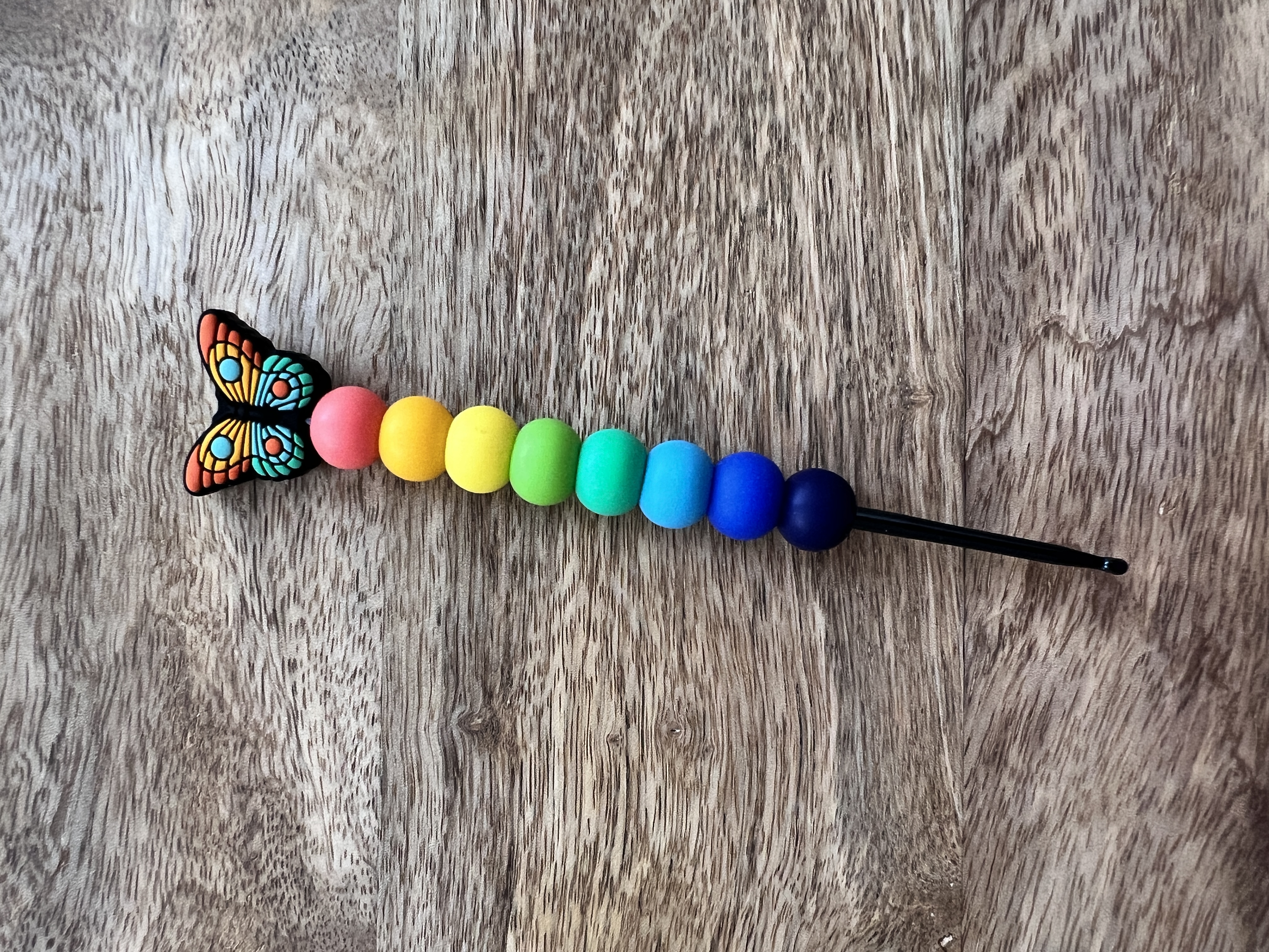 Designový háček 3mm/ 3,5mm- motýl