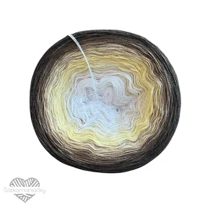 Příze Duhovka- bílá- smetanová- světle žlutá- béžová- hnědošedá- taupe