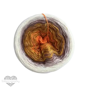 Příze Duhovka- oranžová- hořčice- mokka- béžová- světle žlutá- smetanová   