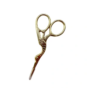 Vyšívací nůžky ČÁP- zlaté