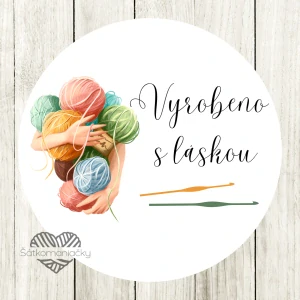 Samolepky- VYROBENO S LÁSKOU 
