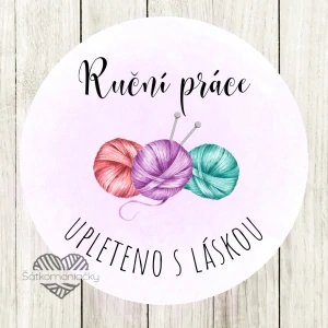 Samolepky- RUČNÍ PRÁCE/ UPLETENO S LÁSKOU