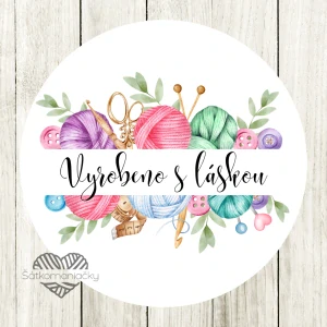 Samolepky- VYROBENO S LÁSKOU