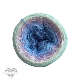 Příze Duhovka- jeansová, světle modrá, levandulová, světle mátová, mint