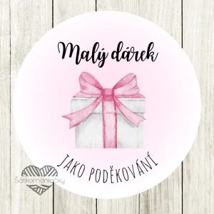 Samolepky- MALÝ DÁREK JAKO PODĚKOVÁNÍ