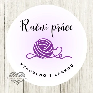 Samolepky- RUČNÍ PRÁCE/ VYROBENO S LÁSKOU