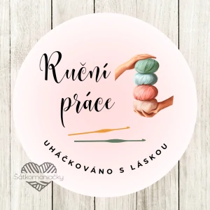 Samolepky- RUČNÍ PRÁCE/ UHÁČKOVÁNO S LÁSKOU