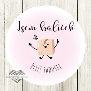 Samolepky- JSEM BALÍČEK PLNÝ RADOSTI