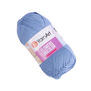 Flowers Unicolor 742- jeansová