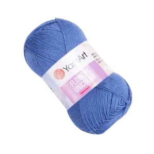 Flowers Unicolor 743- modrá