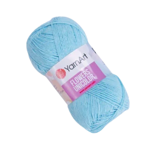 Flowers Unicolor 755- pastelově modrá