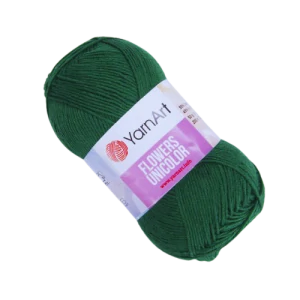 Flowers Unicolor 758- tmavě zelená