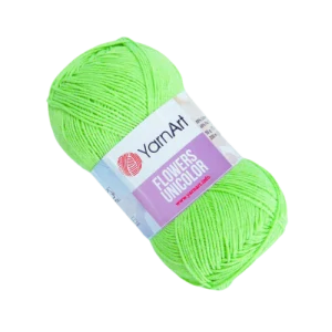 Flowers Unicolor 760- neon zelená