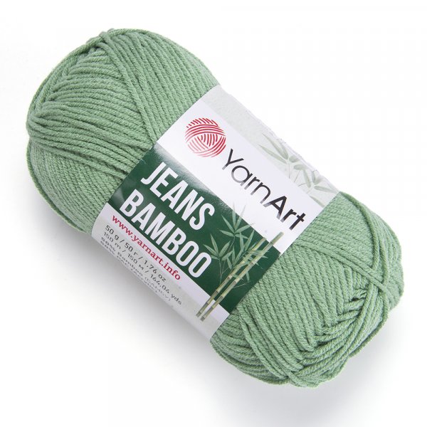 Jeans Bamboo 138- studená zelená
