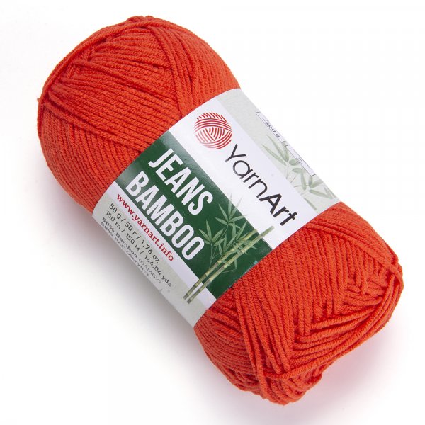 Jeans bamboo 141- oranžová