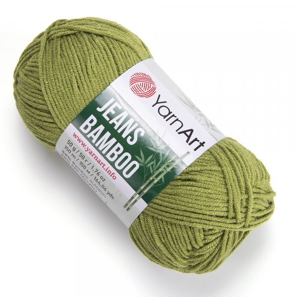 Jeans bamboo 137- hráškově zelená