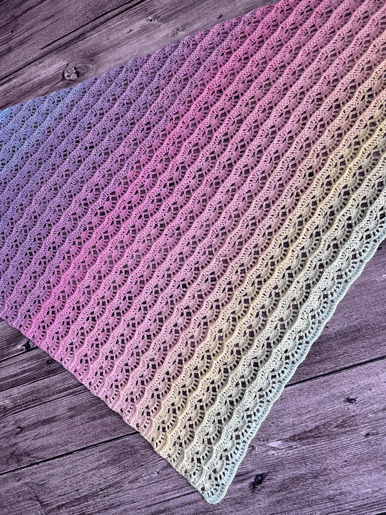 Příze Duhovka- světle modrá, světle fialová, růžová, světle růžová, světle žlutá, světle mátová