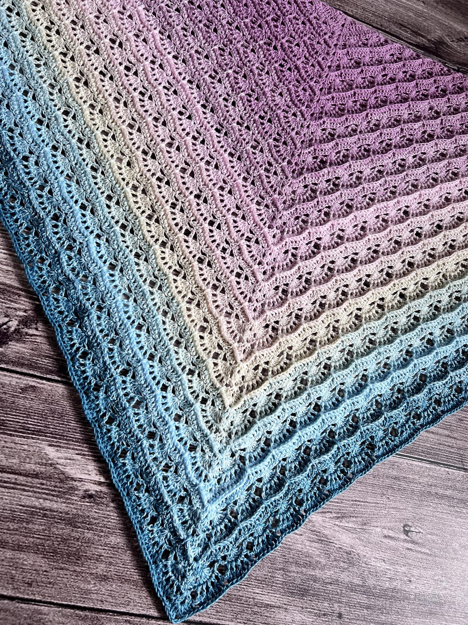 Příze Duhovka- starorůžová- baby růžová- smetanová- blankytně modrá- světle petrolejová