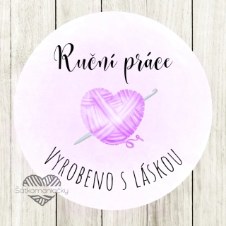 Samolepky- RUČNÍ PRÁCE/ VYROBENO S LÁSKOU